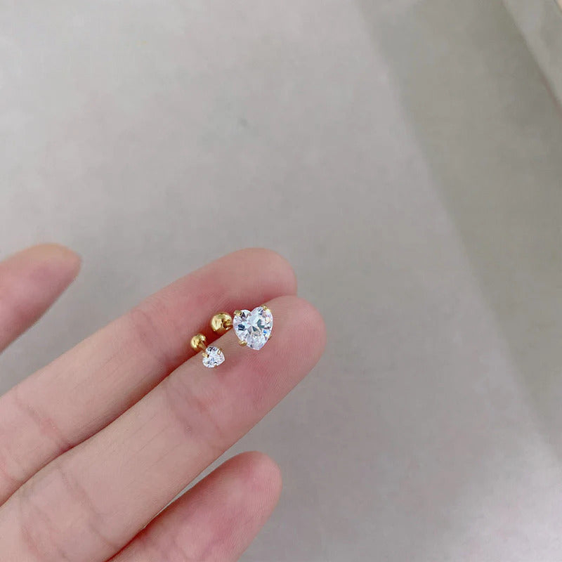 Anting Tulang Telinga Zircon Love Stainless Steel perhiasandirect