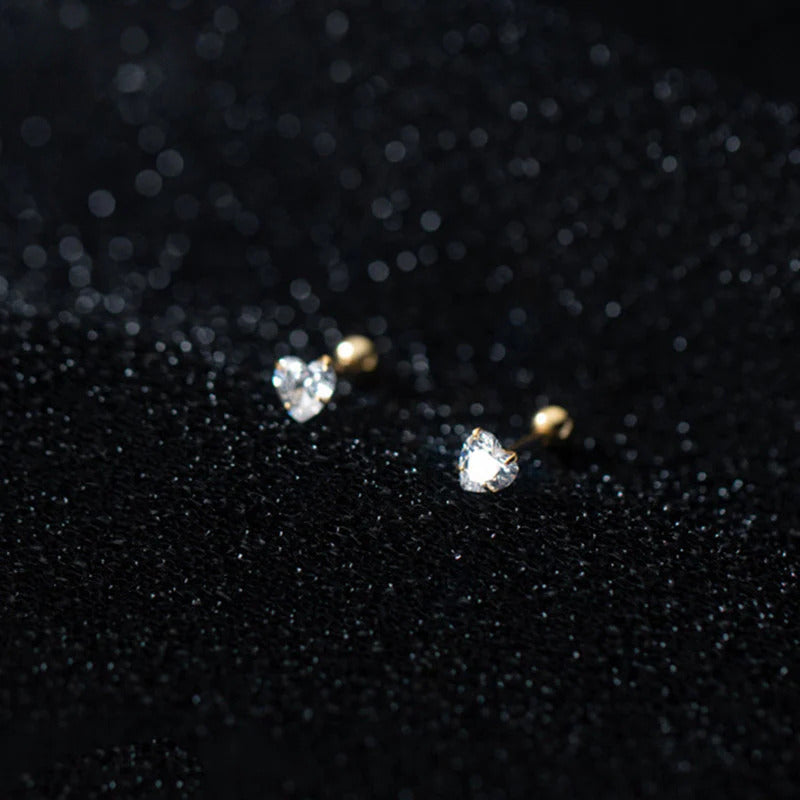 Anting Tulang Telinga Zircon Love Stainless Steel perhiasandirect