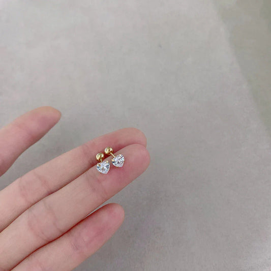 Anting Tulang Telinga Zircon Love Stainless Steel perhiasandirect