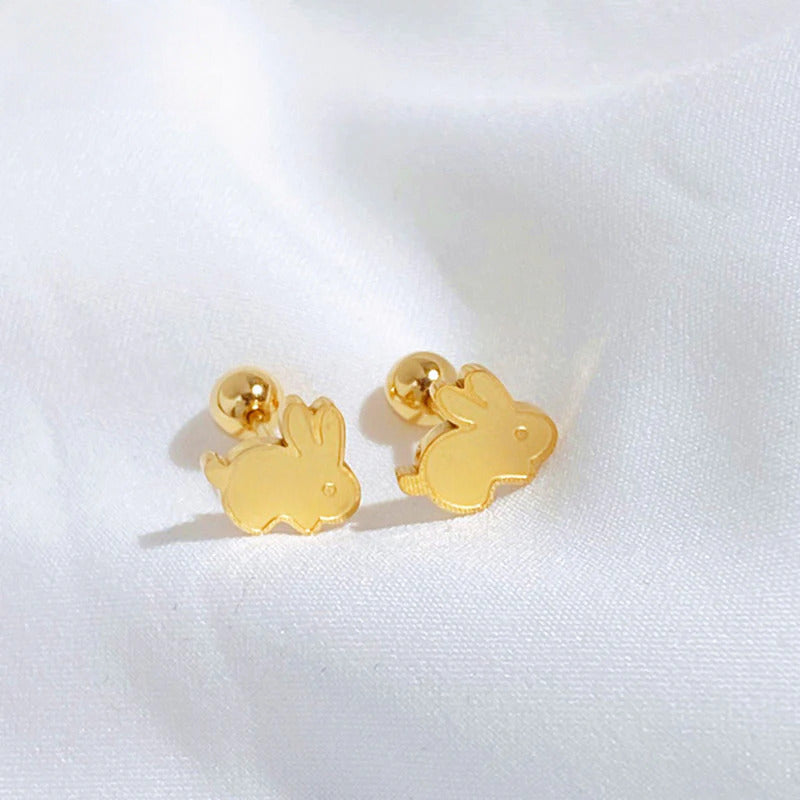 Anting Tulang Telinga Kelinci Keberuntungan Stainless Steel perhiasandirect
