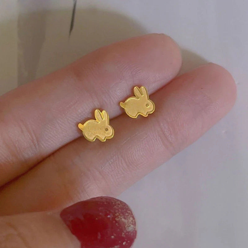 Anting Tulang Telinga Kelinci Keberuntungan Stainless Steel perhiasandirect