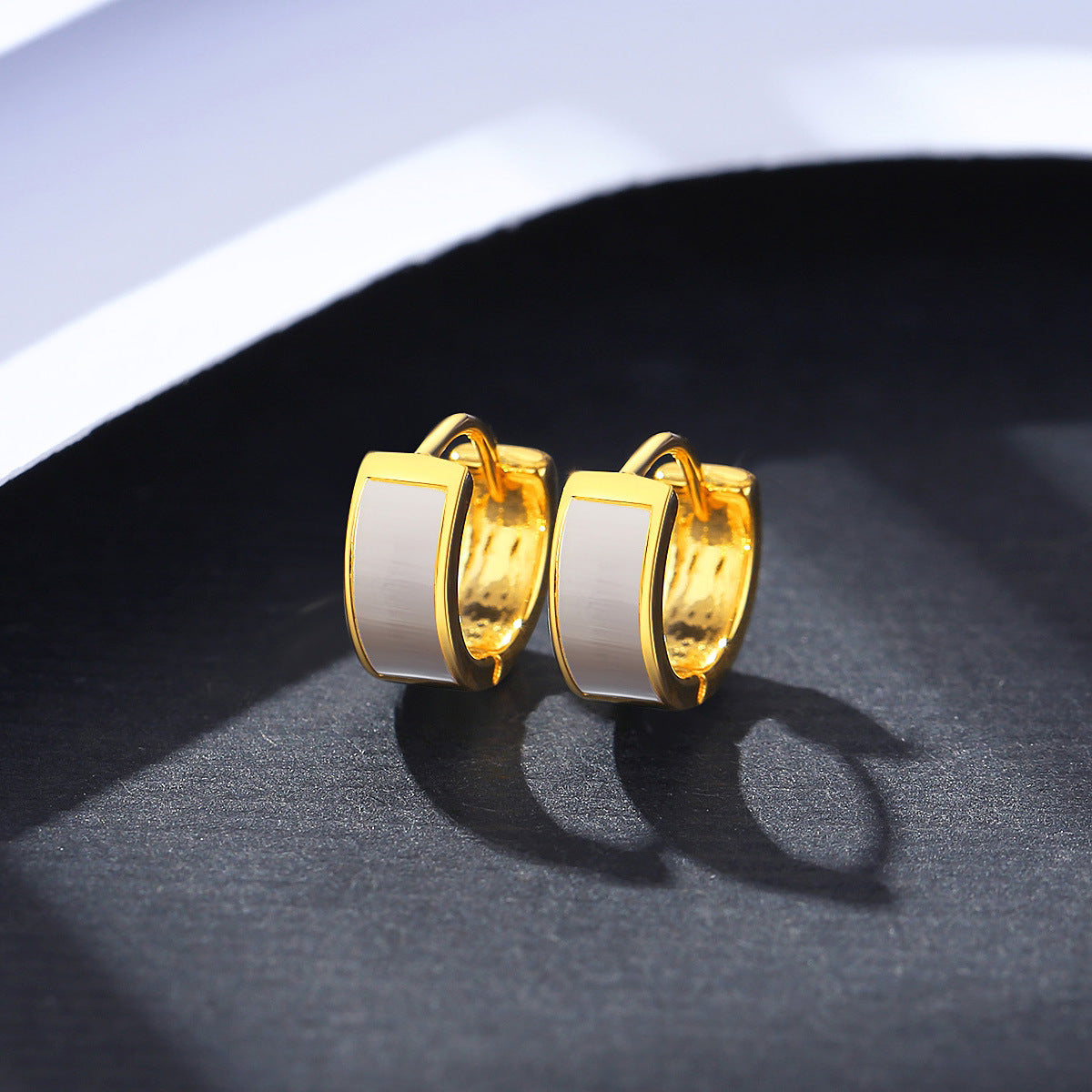 Anting Tebal untuk Wanita - Stainless Steel Lapisan Emas 18k Anti Pudar | Aksesoris Fashion Hadiah untuk Wanita