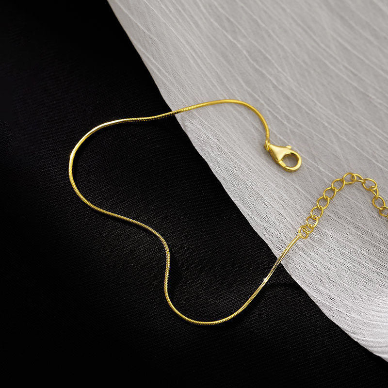 Gelang Kaki Wanita Sederhana - Stainless Steel, Terjangkau, Cocok untuk Hadiah Tunangan & Sehari-hari! - 我的商店