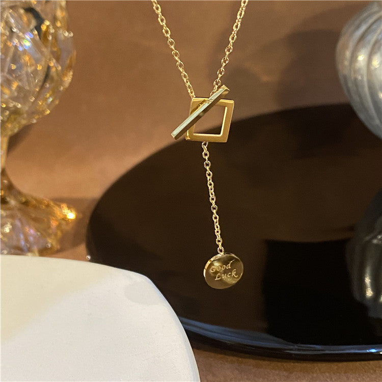 Gosir Gelang Lucky Charm 2025 untuk Wanita - 18k Stainless Steel Anti Pudar | Bangle Perhiasan Hadiah Elegan - 我的商店