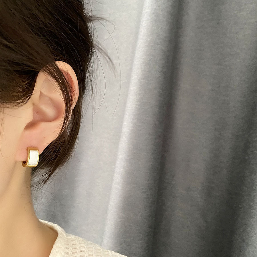 Anting Tebal untuk Wanita - Stainless Steel Lapisan Emas 18k Anti Pudar | Aksesoris Fashion Hadiah untuk Wanita - 我的商店