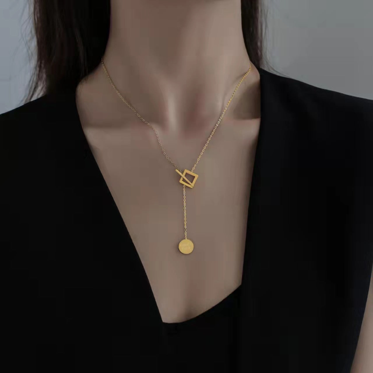 Gosir Gelang Lucky Charm 2025 untuk Wanita - 18k Stainless Steel Anti Pudar | Bangle Perhiasan Hadiah Elegan - 我的商店