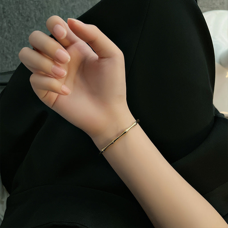 Grosir Gelang Wanita Baja Tahan Karat 18K Emas - Elegan & Awet, Cocok untuk Bisnis! - 我的商店