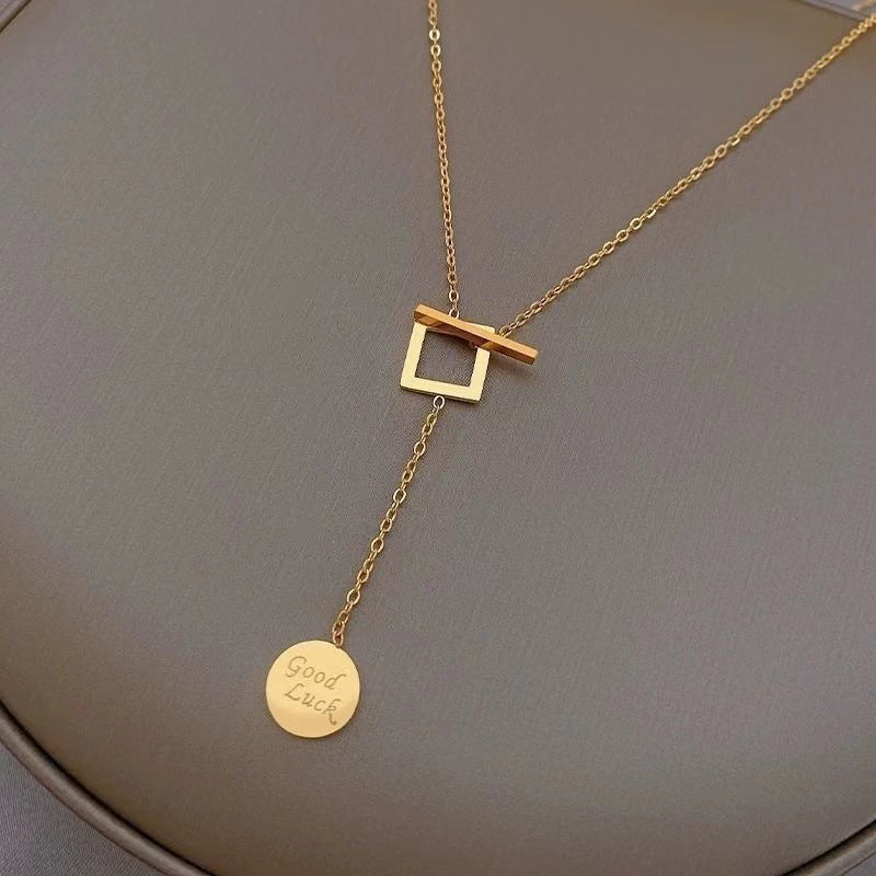 Gosir Gelang Lucky Charm 2025 untuk Wanita - 18k Stainless Steel Anti Pudar | Bangle Perhiasan Hadiah Elegan - 我的商店