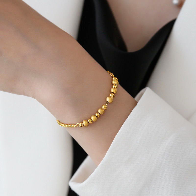 Gelang Charm Bangle untuk Wanita - Stainless Steel Anti Pudar | Perhiasan Hadiah Elegan - 我的商店