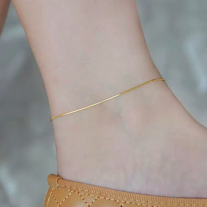 Set Perhiasan Titanium Wanita – Kalung, Gelang & Kaki Anti Karat Elegan-product2