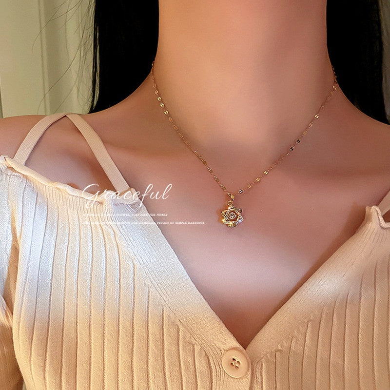 Kalung Rantai Bintang untuk Wanita - Pendant Stainless Steel Emas Vintage | Choker Perhiasan Elegan - 我的商店