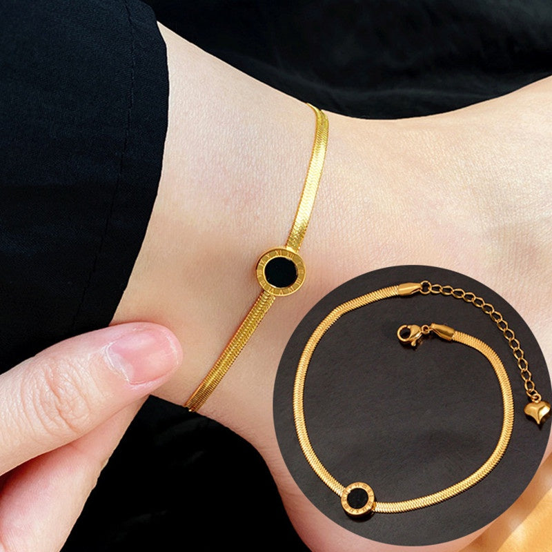 Gelang Kaki Wanita Vintage Liontin Hati - Stainless Steel, Tidak Kusam & Tidak Pudar, Elegan & Awet! - 我的商店
