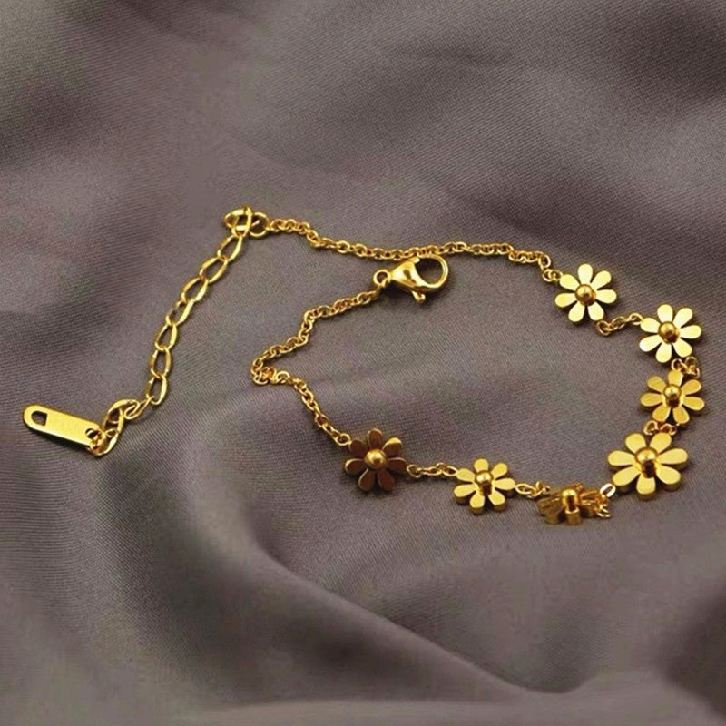 Gelang Kaki Wanita Vintage Liontin Hati - Stainless Steel, Tidak Kusam & Tidak Pudar, Elegan & Awet! - 我的商店