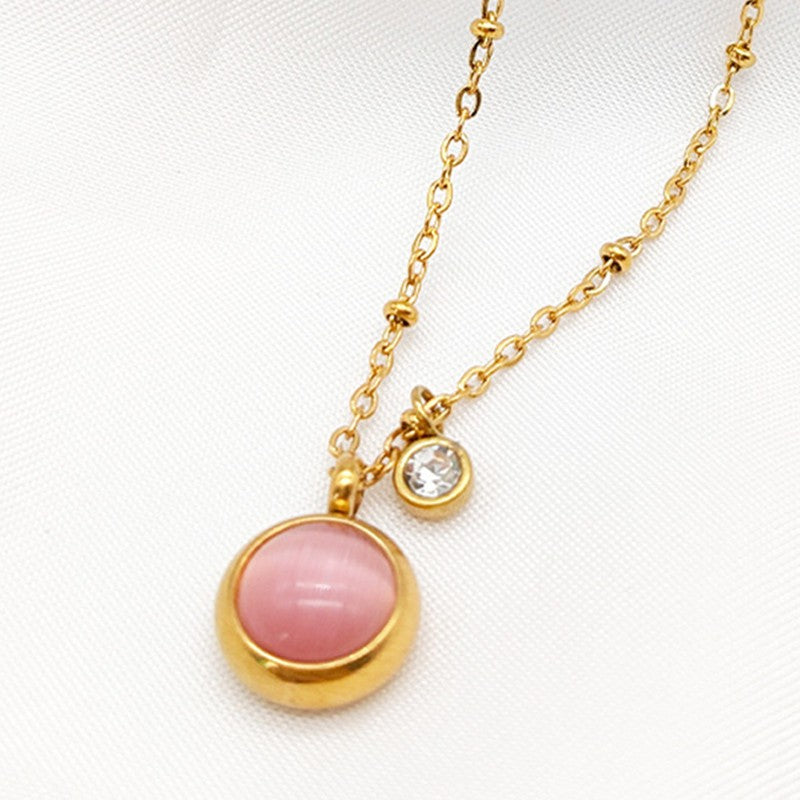 Kalung Mata Kucing Pembawa Keberuntungan Wanita - Perhiasan Hypoallergenic Anti Kusam, Aksesoris Fashion Trendy, Grosir Harga Terbaik - 我的商店