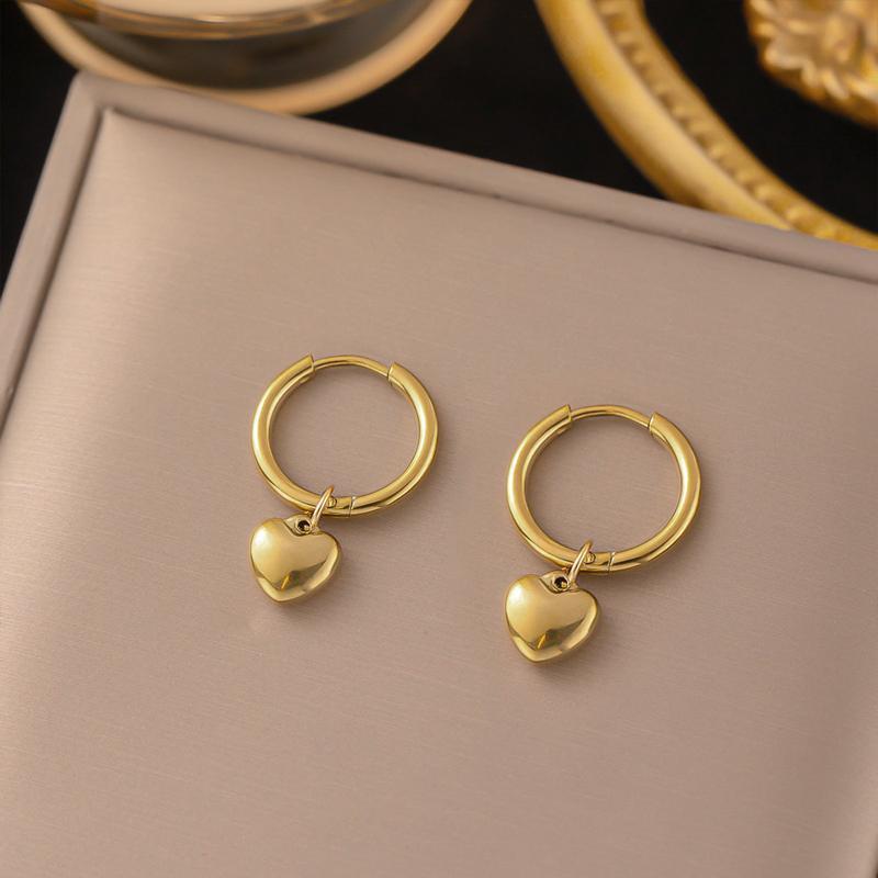 Anting Pasangan Wanita Stainless Steel Motif Bunga 4 Daun Anti Luntur perhiasandirect