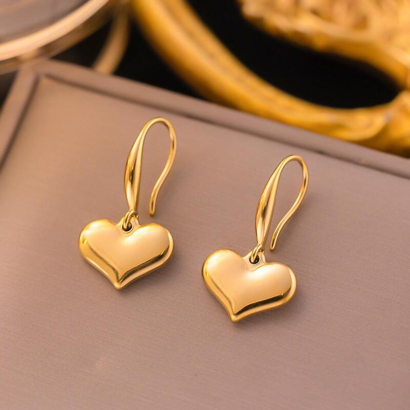 Anting Pasangan Wanita Stainless Steel Motif Bunga 4 Daun Anti Luntur perhiasandirect