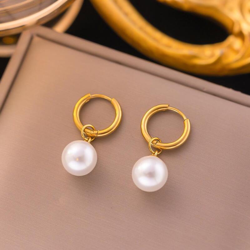 Anting Pasangan Wanita Stainless Steel Motif Bunga 4 Daun Anti Luntur perhiasandirect