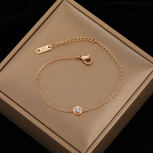 Gelang Kaki Bohemian Wanita - Rantai Retro Stainless Steel Anti Kusam, Aksesoris Harian & Pesta - 我的商店
