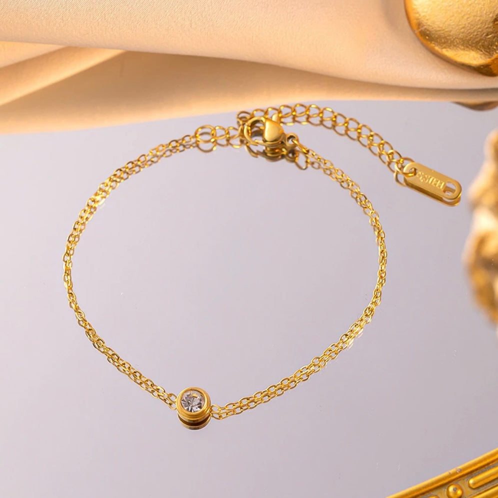 Gelang Kaki Bohemian Wanita - Rantai Retro Stainless Steel Anti Kusam, Aksesoris Harian & Pesta - 我的商店