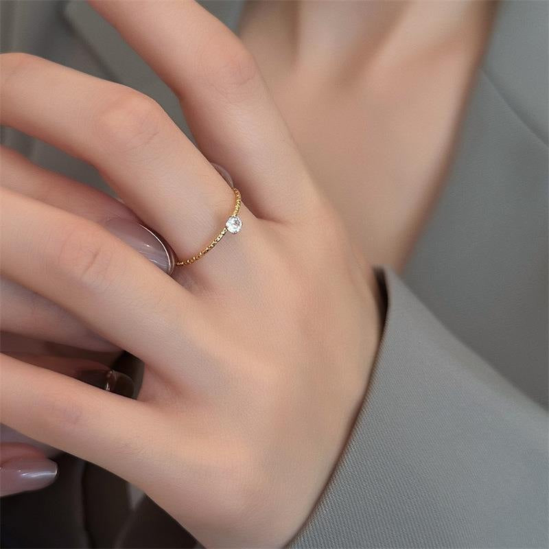 Grosir Cincin Berlian Kembang Kol untuk Wanita – Cincin Emas Aksesoris Perhiasan Elegan - 我的商店