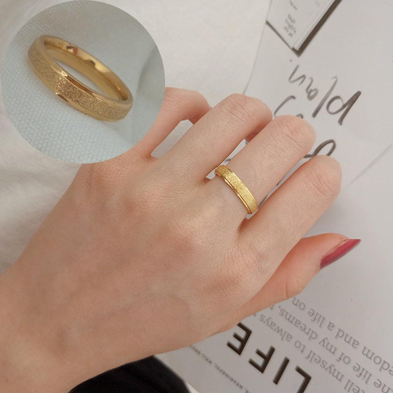 Cincin Couple Emas Berlian - Anti Kusam untuk Pasangan, Hadiah Anniversary/Tunangan - 我的商店