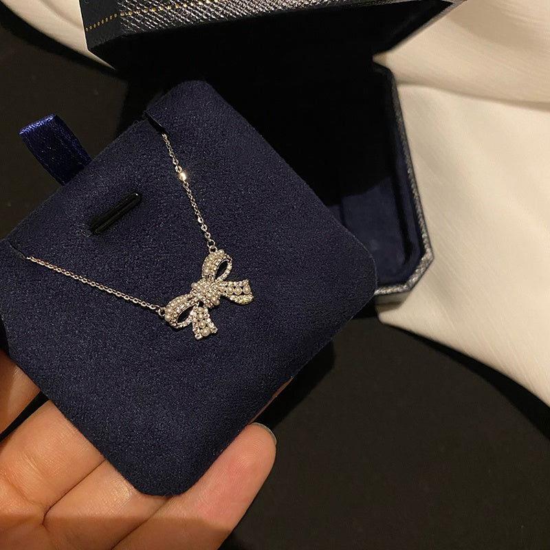 Grosir Kalung Wanita Liontin Pita Emas - Tidak Kusam, Cocok untuk Hadiah! - 我的商店