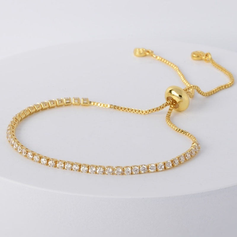 Gelang Wanita Full Drill Liontin - Aksesoris Jewelry Hadiah Ulang Tahun 2025 - 我的商店