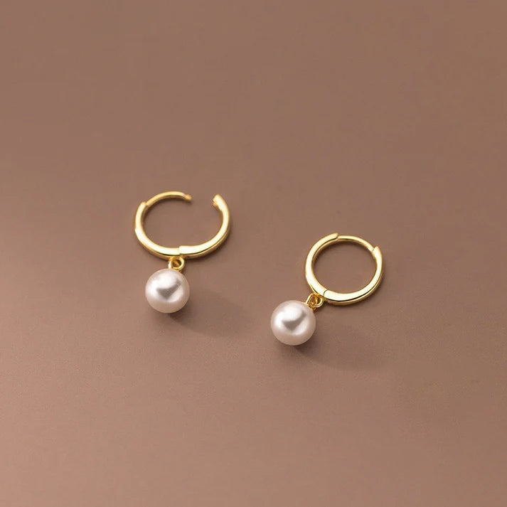 Anting Wanita Mutiara Hikaw - Hypoallergenic, Tidak Pudar, Anti Karat, Elegan & Nyaman! - 我的商店