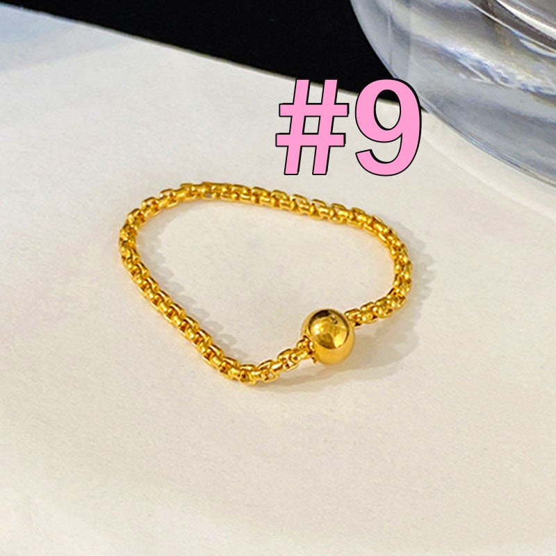 Grosir Cincin Wanita Emas dengan Manik Berlian - Cocok untuk Hadiah!