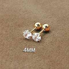 Anting Tulang Telinga Zircon Cakar Empat Titanium Steel – Desain Elegan, Anti Karat & Bisa Grosir