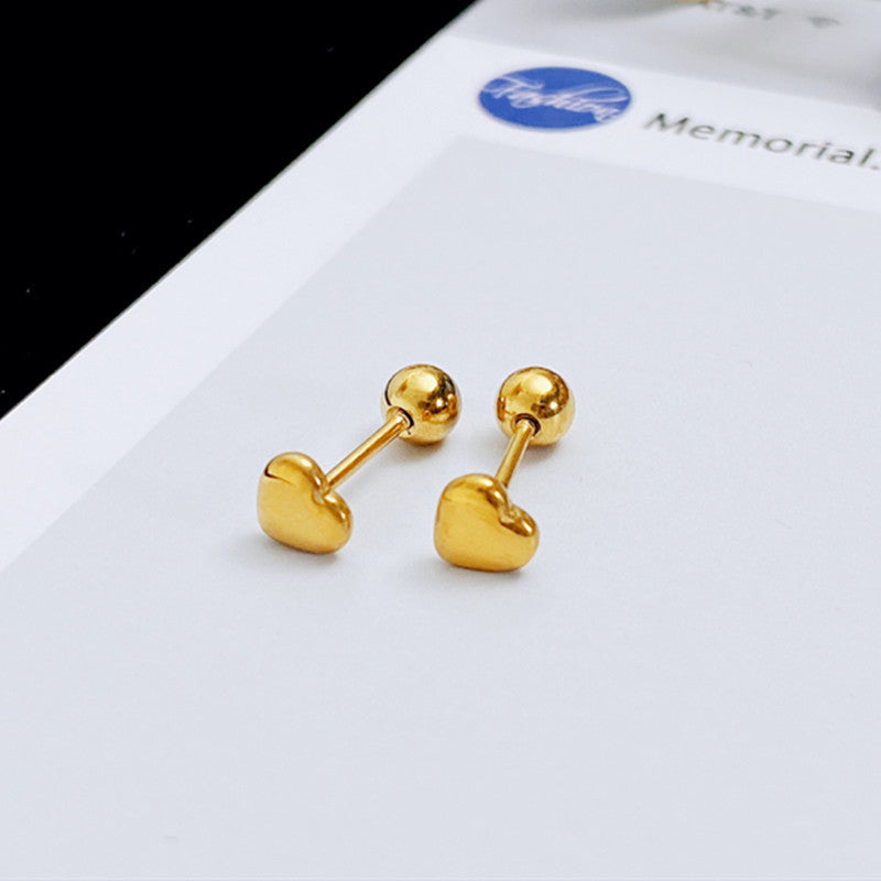 Anting Liontin Hati Stainless Steel perhiasandirect