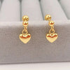 Anting Liontin Hati Stainless Steel
