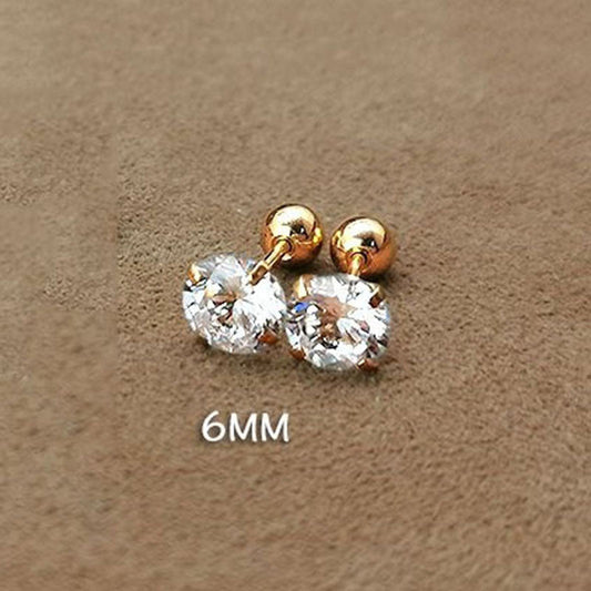 Anting Tulang Telinga Zircon Cakar Empat Stainless Steel perhiasandirect