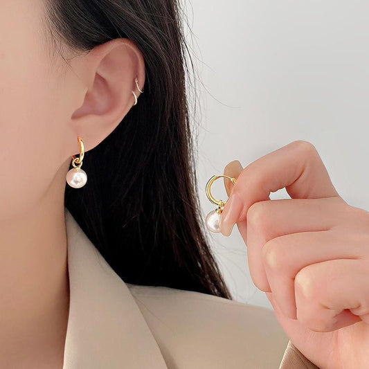 Anting Pasangan Wanita Stainless Steel Motif Bunga 4 Daun Anti Luntur perhiasandirect