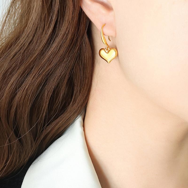 Anting Pasangan Wanita Stainless Steel Motif Bunga 4 Daun Anti Luntur perhiasandirect