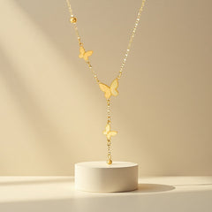 Gelang Wanita Premium Titanium Kupu-Kupu Rumbai – Stylish, Elegan, Desain Unik Viral INS