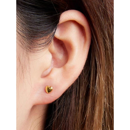 【STOK TERSEDIA】Anting Titanium Cinta Kecil untuk Wanita / Anting Cinta Korea Terbaru untuk Wanita - 我的商店