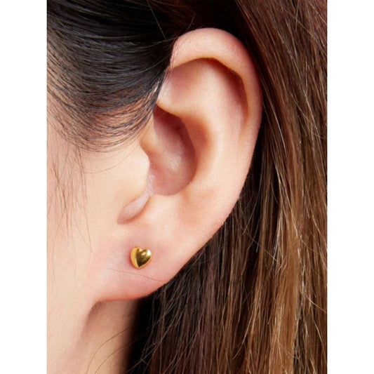 【STOK TERSEDIA】Anting Titanium Cinta Kecil untuk Wanita / Anting Cinta Korea Terbaru untuk Wanita - 我的商店