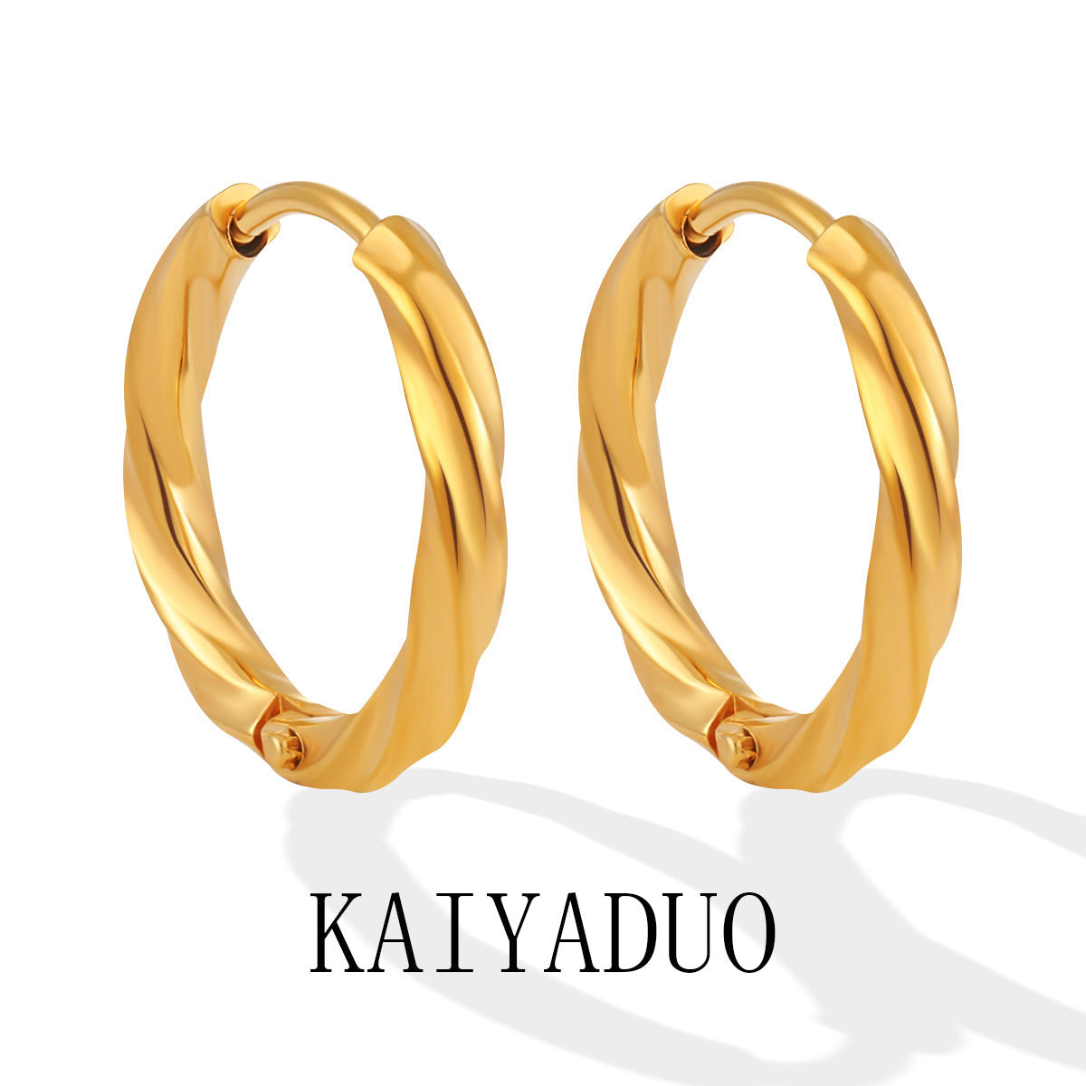 Anting Cuff Wanita Desain Korea – Model Twist Mobius, Stylish & Bahan Titanium Steel perhiasandirect