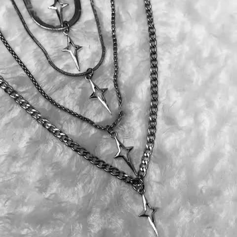 Kalung Titanium Pria Model Bintang Terbaru Anti Karat - 我的商店