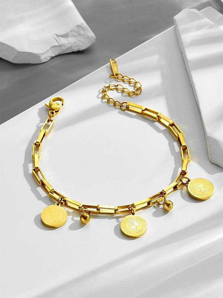 Gelang Tangan Stainless Wanita Elizabeth Adjustable - 我的商店
