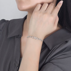 Gelang Wanita Simbol Cinta Tak Terbatas – Desain Unik dengan Zircon Berkilau