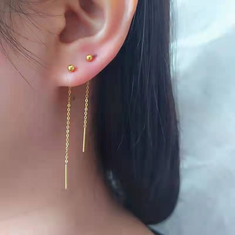 Anting Manik Wanita – Stainless Steel, Elegan & Trendi untuk Sehari-hari 我的商店