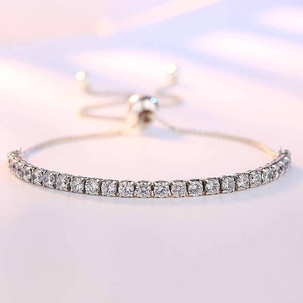 Gelang Wanita Full Drill Liontin - Aksesoris Jewelry Hadiah Ulang Tahun 2025 - 我的商店