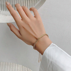Gelang serut sisik naga titanium asli stainless steel diamonde
