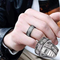 Cincin Gear Berputar Unik – Model Couple, Cincin Hoki & Anti Stres