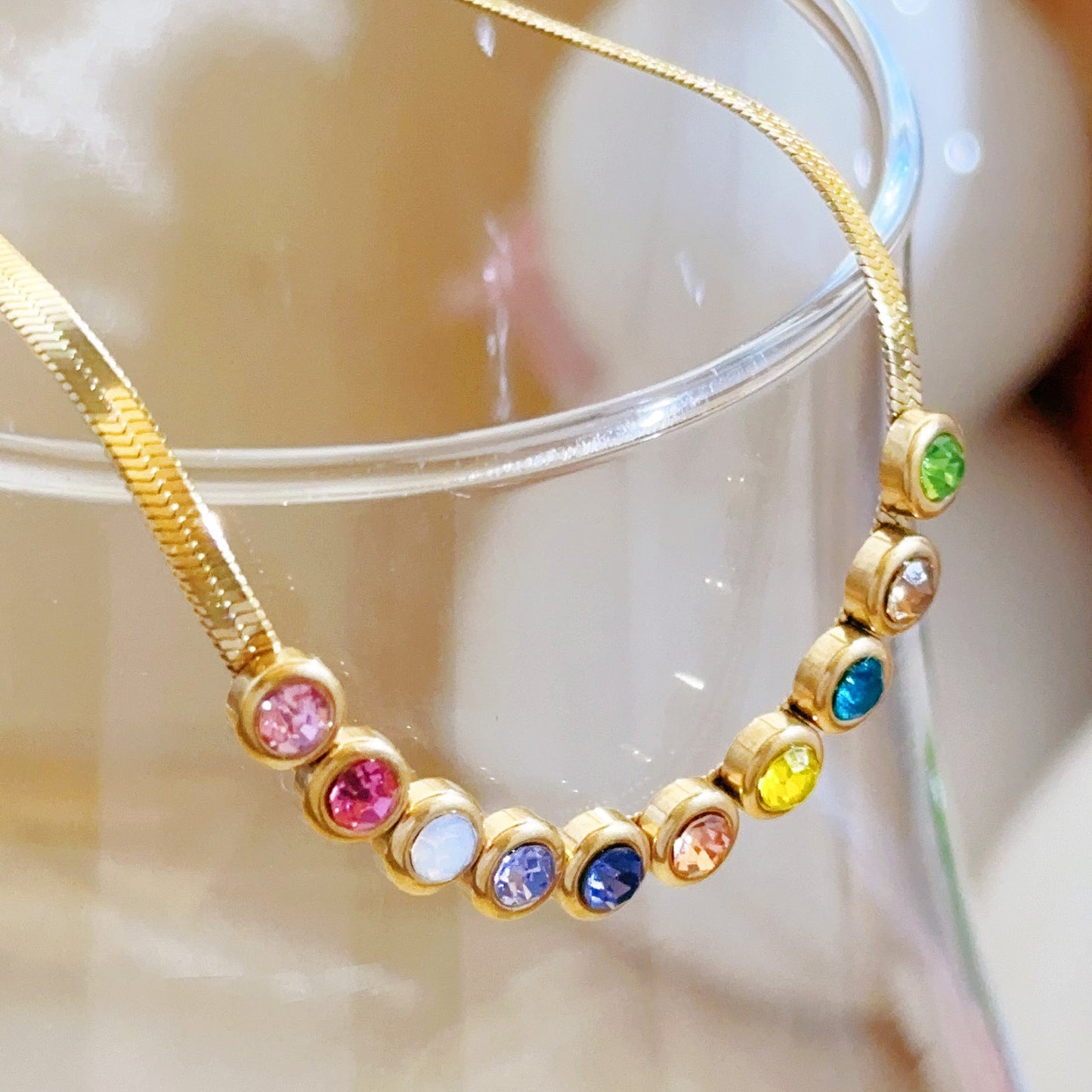 Kalung & Gelang Wanita Baja Titanium Warna Elegan perhiasandirect
