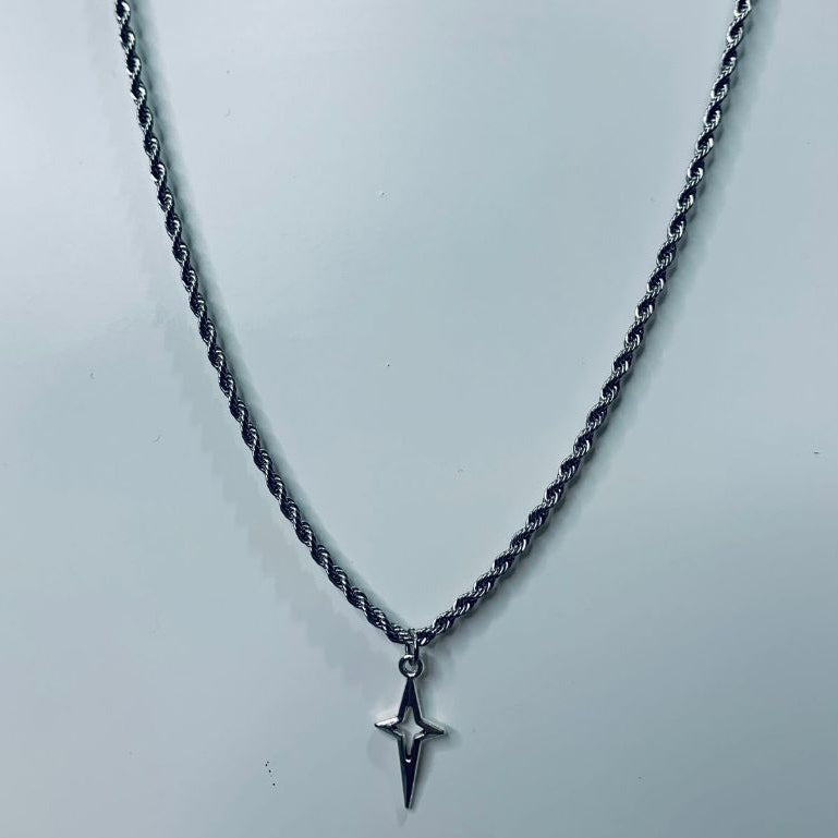 Kalung Titanium Pria Model Bintang Terbaru Anti Karat - 我的商店