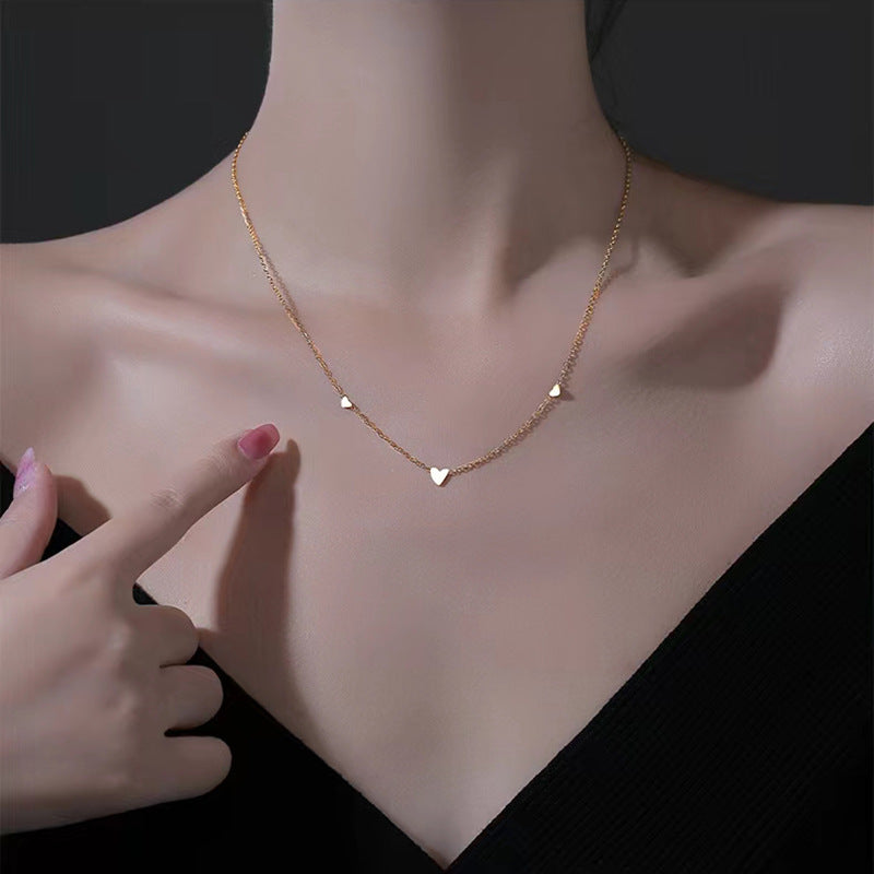Kalung Hati Unik Wanita 2025 Baja Titanium Minimalis perhiasandirect