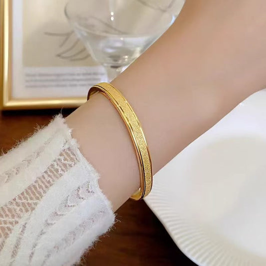 Gelang Simple Wanita - Perhiasan Stainless Steel Elegan Anti Kusam, Aksesoris Harian Trendy, Hadiah Ulang Tahun untuk Pacar, Grosir Harga Terbaik 我的商店